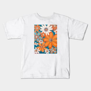 Orange Flowers 2 Kids T-Shirt